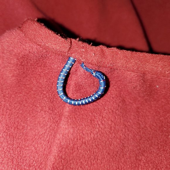 LL Bean Full Zip Fleece XL Burgundy - Picture 4 of 5